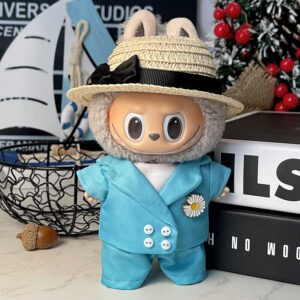 Clothes for LABUBU Doll , 4-Piece Handcrafted Crochet Accessories Premium Outfits for LABUBU 17cm Dolls,